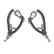 Staurino Fratelli 18k Gold Black White Diamond Earrings