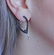 Staurino Fratelli 18k Gold Black White Diamond Earrings - 4
