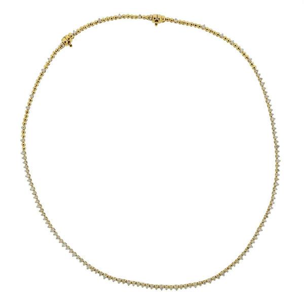 Porrati 18k Gold  Riviera Diamond Necklace (1 of 7)