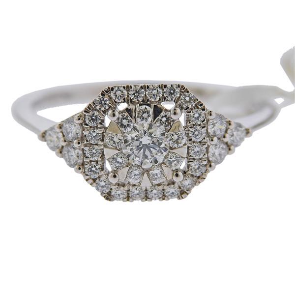 Memoire Gold Diamond Engagement Ring (1 of 4)