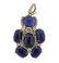 Andrew Clunn 18k Gold Sapphire Diamond Brooch Pendant