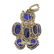 Andrew Clunn 18k Gold Sapphire Diamond Brooch Pendant - 2