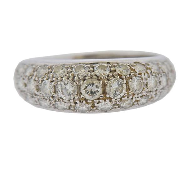 18K Gold Diamond Half Band Ring (1 of 4)