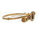 Antique Victorian 10K Gold Pearl Horseshoe Bangle - 2