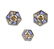 Art Deco Platinum Diamond Cufflink Stud Top Set - 2