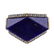 1970s Lapis Lazuli Diamond Gold Ring - 3