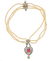 18k Gold Platinum Pearl Diamond Pendant Necklace