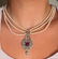 18k Gold Platinum Pearl Diamond Pendant Necklace - 5