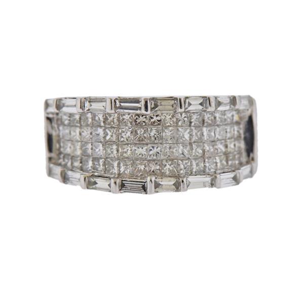 14K Gold Diamond Half Band Ring (1 of 3)