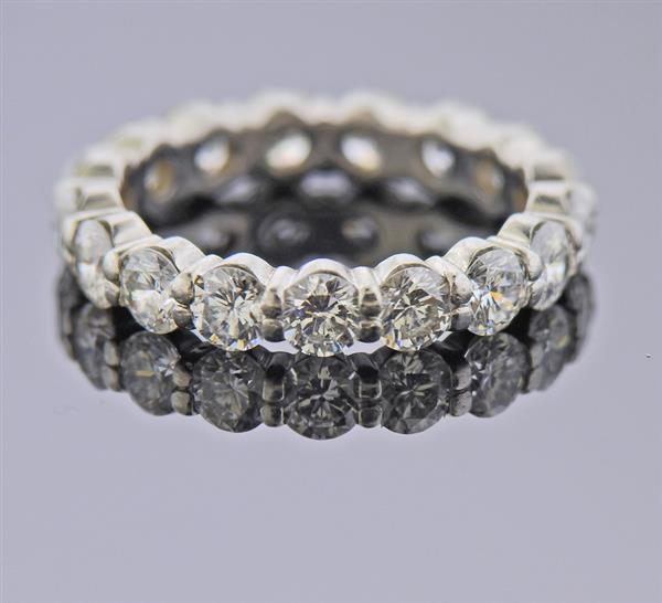Platinum Diamond Eternity Band Ring (1 of 3)
