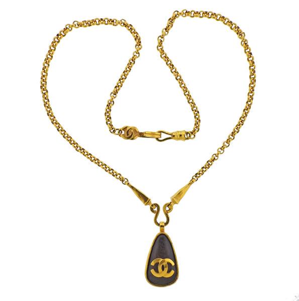 Vintage CC Chanel Pendant Necklace (1 of 4)