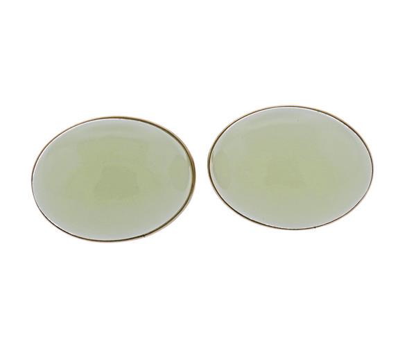 Jade Gold Cufflinks (1 of 3)