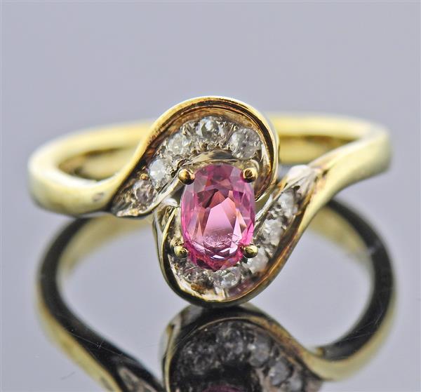 14K Gold Diamond Ruby Ring (1 of 3)