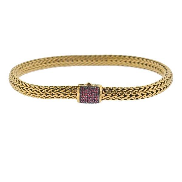 John Hardy Classic Chain 18K Gold Gemstone Bracelet (1 of 3)