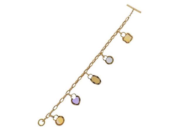Roberto Coin 18k Gold Gemstone Charm Bracelet (1 of 5)