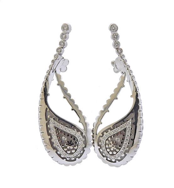 Carrera Y Carrera Aqua 18K White Gold Diamond Earrings (1 of 5)