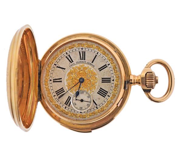 Antique Paul Jeannot 18k Gold Minute Repeater Pocket (1 of 9)