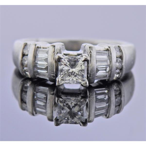Platinum Diamond Engagement Ring (1 of 3)