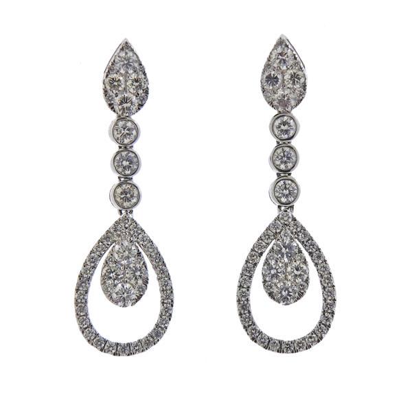 14K Gold Diamond Teardrop Earrings (1 of 4)