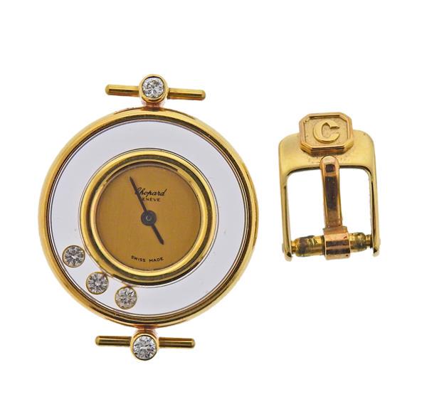 Chopard Happy Diamonds 18k Gold Lady's Watch 4802 (1 of 4)