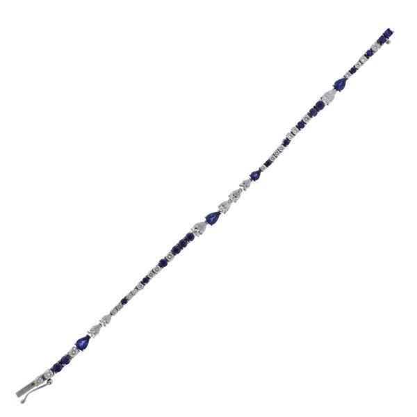 Crivelli 18k Gold Diamond Sapphire Bracelet (1 of 4)