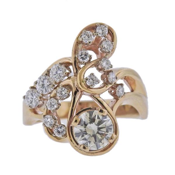 14k Gold Diamond Cocktail Ring (1 of 3)