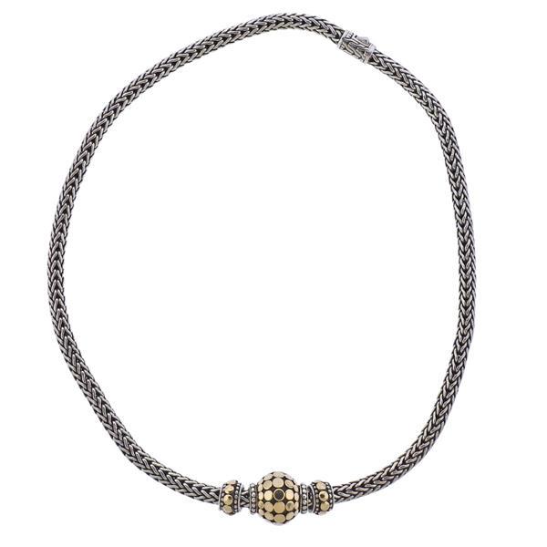 John Hardy Silver 18k Gold Dot Pendant Necklace (1 of 4)