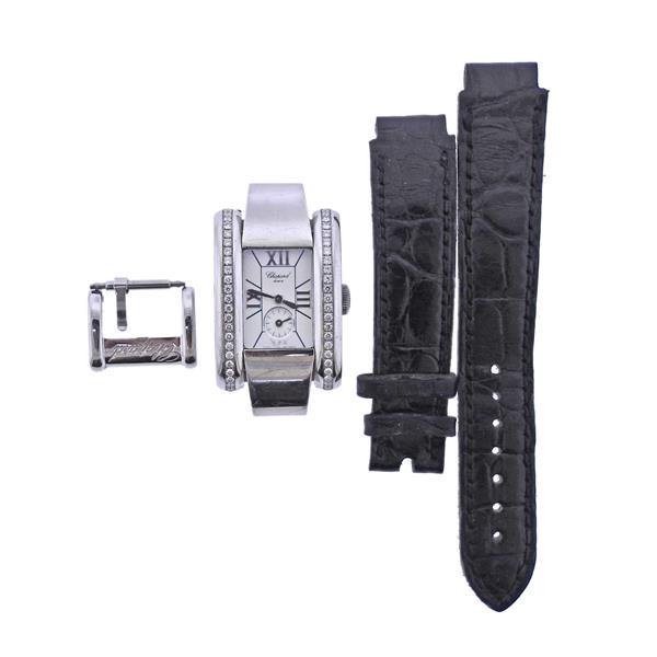 Chopard La Strada Steel Diamond Watch 8357 58 (1 of 4)
