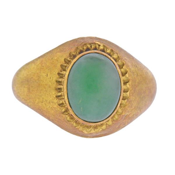 18K Gold Jade Ring (1 of 4)