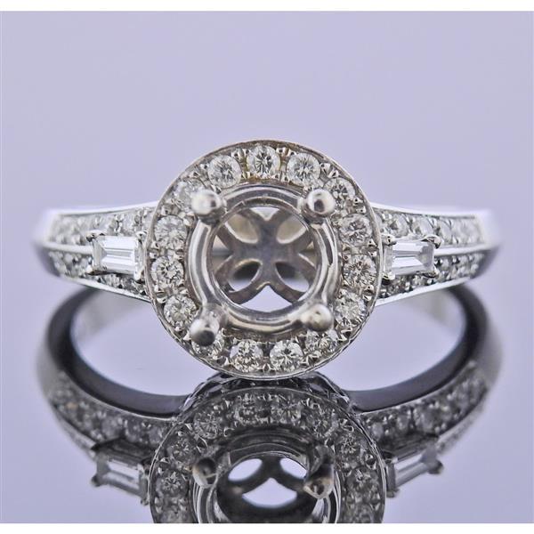 18k Gold Diamond Engagement Ring Setting (1 of 3)