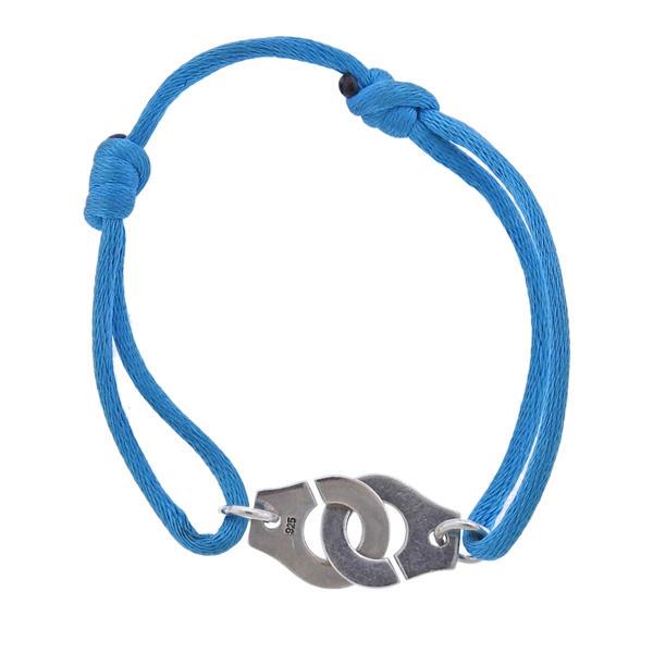 Dinh Van Sterling Silver Menottes Handcuffs Cord Bracelet (1 of 3)