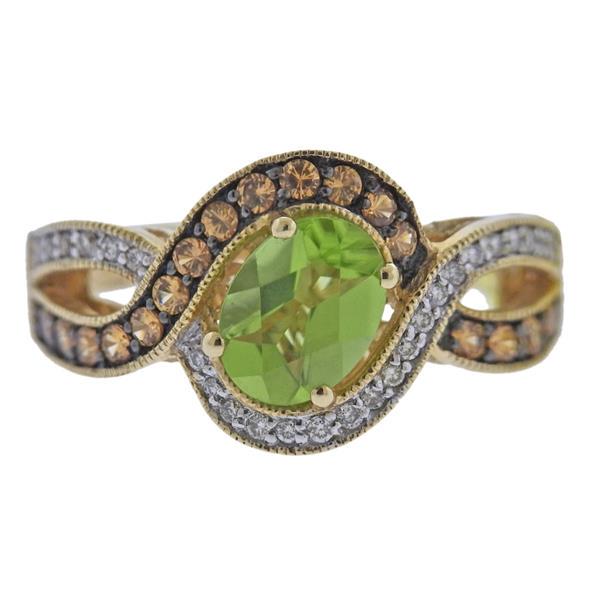 LeVian Le Vian 14k Gold Diamond Peridot Ring (1 of 3)