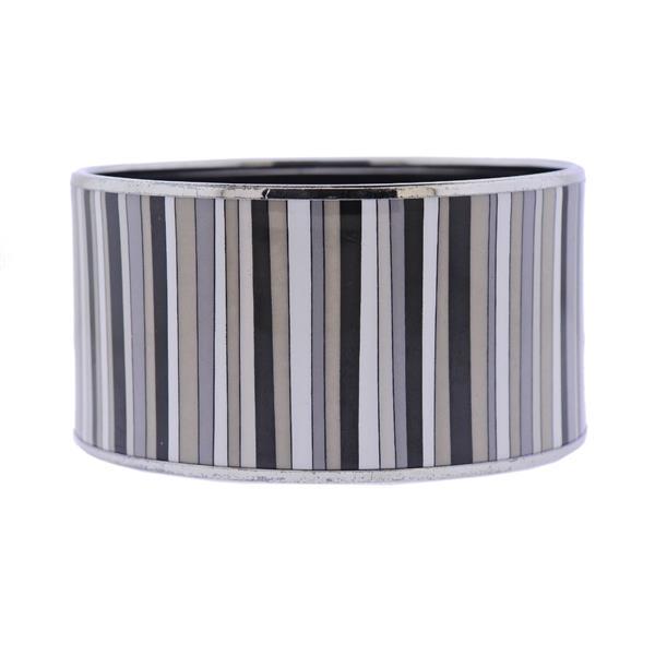 Hermes Wide Enamel Bangle Bracelet (1 of 3)
