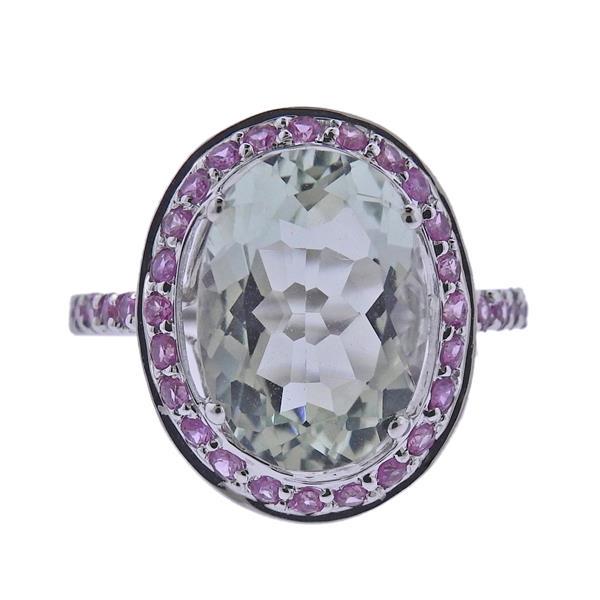 Le Vian 18K Gold Quartz Sapphire Ring (1 of 3)