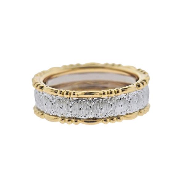 Buccellati Prestigio 18k Gold Band Ring (1 of 2)
