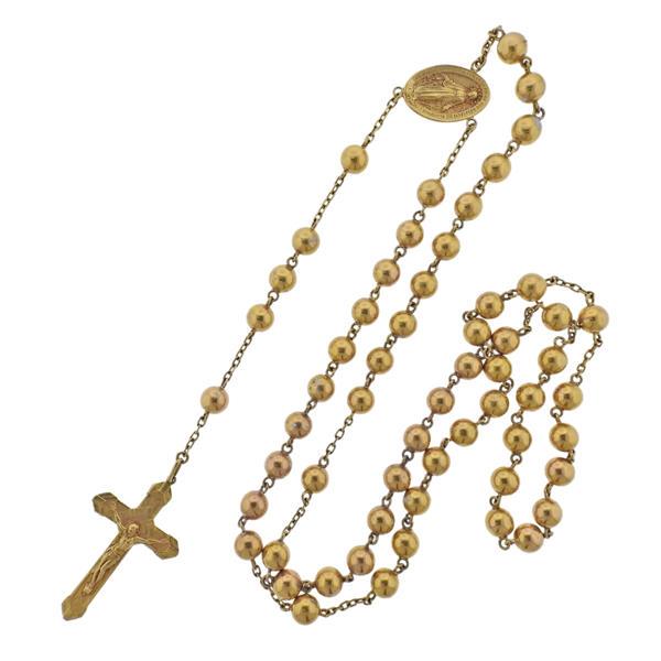 18k Gold Rosary (1 of 3)