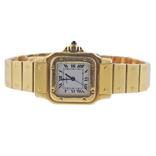 Cartier Santos Galbee 18k Gold Automatic Watch 1569 (1 of 4)