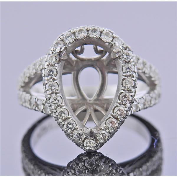 Platinum Diamond Engagement Ring Setting (1 of 4)