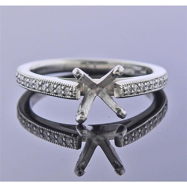 Blue Nile Platinum Diamond Engagement Ring Mounting (1 of 3)