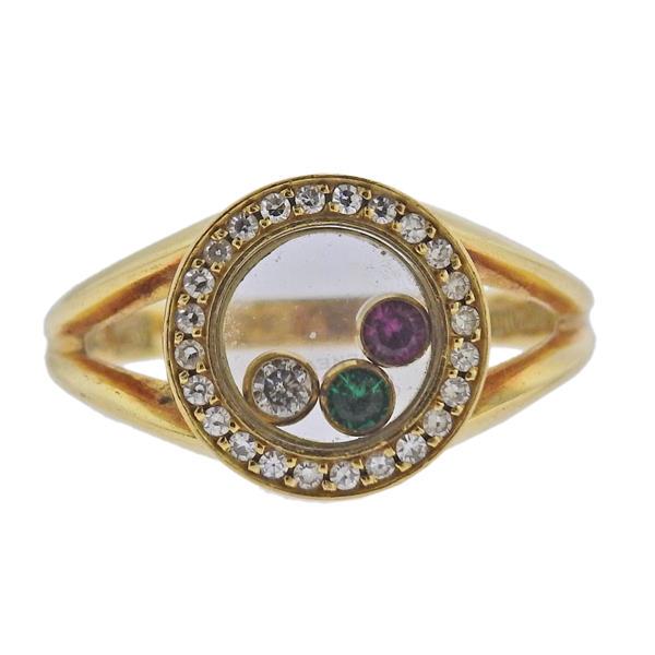 Chopard Happy Diamond 18k Gold Ring (1 of 4)