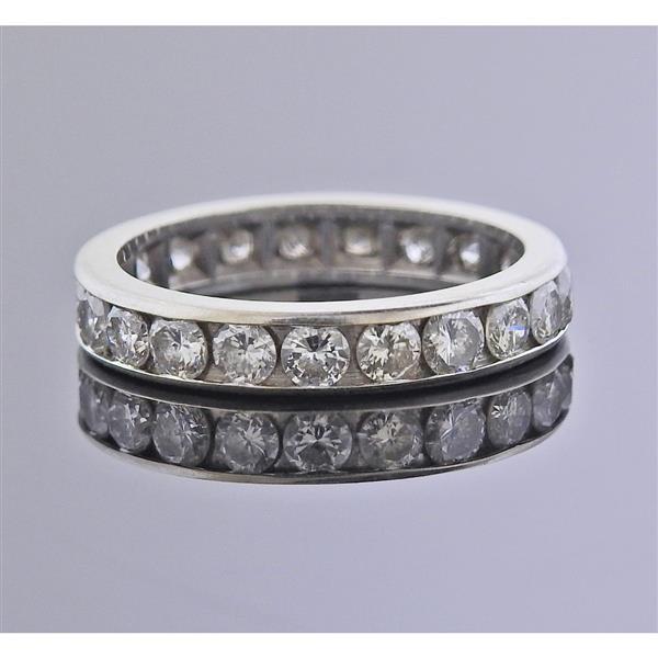 14k Gold Diamond Eternity Wedding Band Ring (1 of 2)