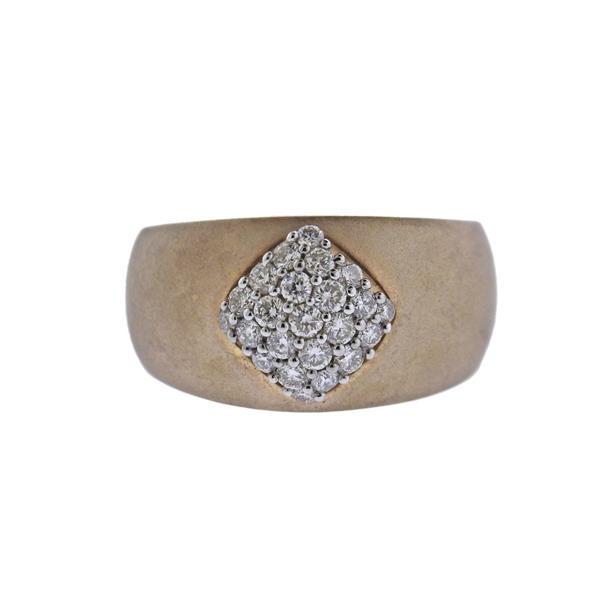 Kallati Gold Diamond Half Band Ring (1 of 3)