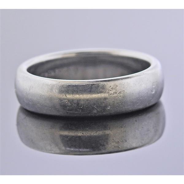 Tiffany & Co Platinum Wedding Band Ring (1 of 3)