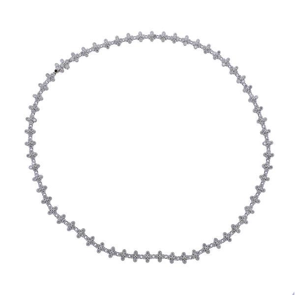Tiffany & Co Lace Platinum Diamond Necklace (1 of 4)