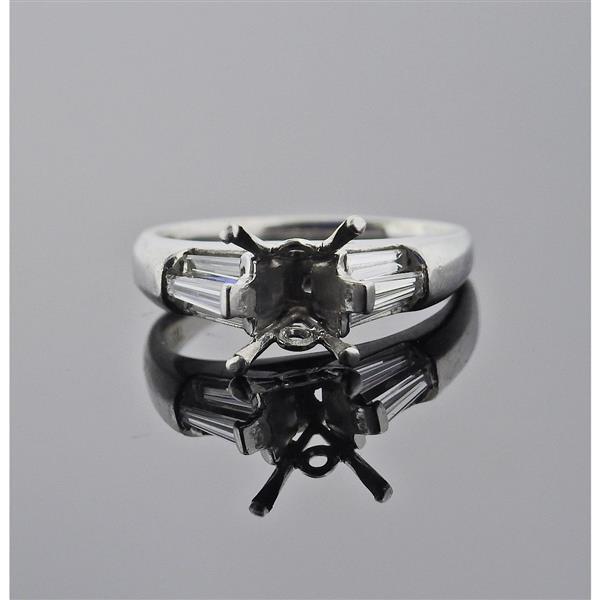 Platinum Diamond Engagement Ring Setting (1 of 3)