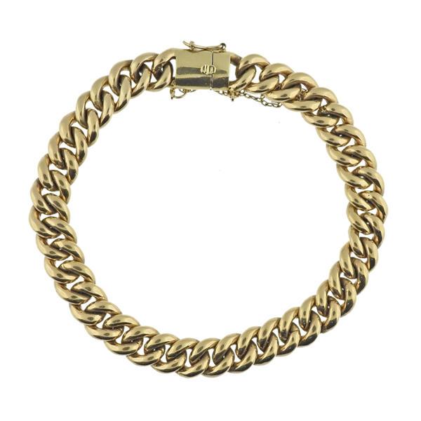 18k Yellow Gold Link Chain Bracelet (1 of 3)