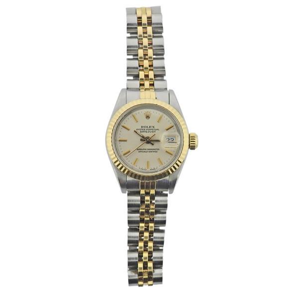 Rolex Datejust 18k Gold Steel Lady's Watch 69173 (1 of 4)