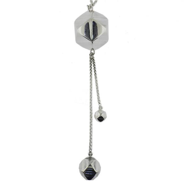 Hermes Silver Pendant Necklace (1 of 3)