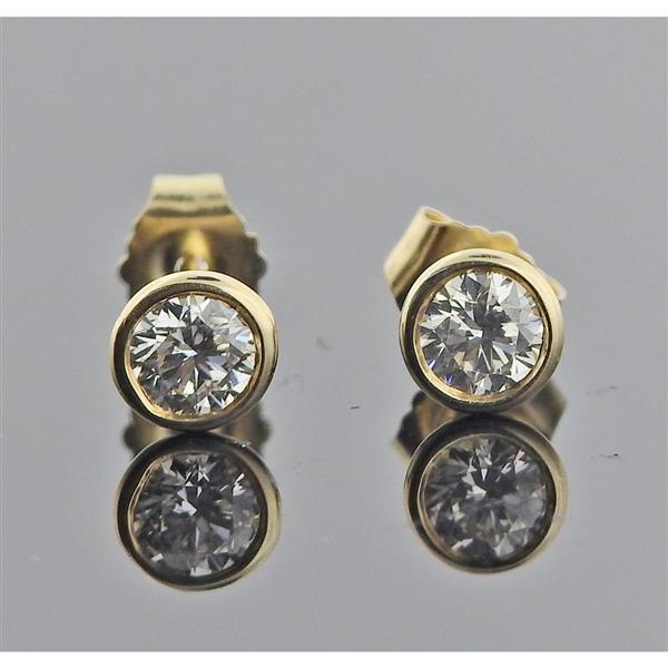 14k Gold Diamond Stud Earrings (1 of 2)