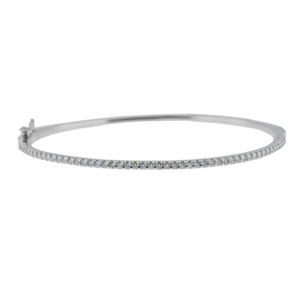 14k Gold Diamond Bangle Bracelet (1 of 3)